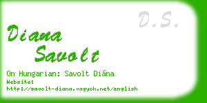 diana savolt business card