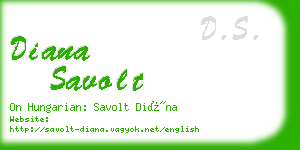 diana savolt business card